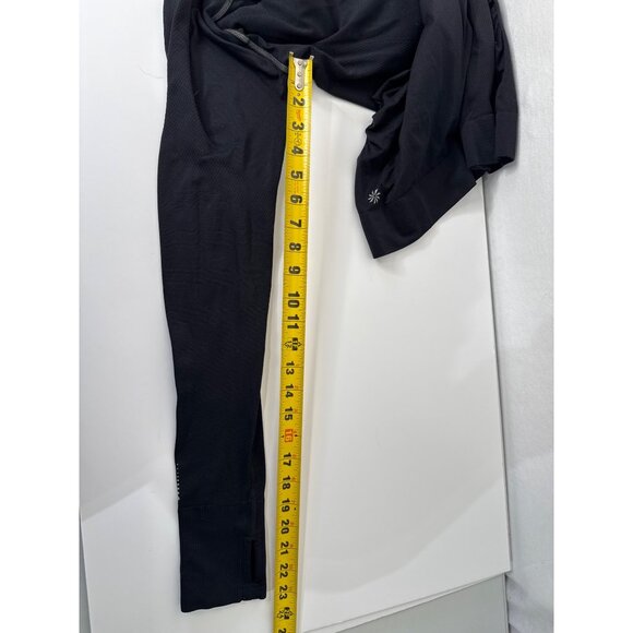 Athleta Women's Black Style 591607 Athletic Nylon Spandex Blend Long Sleeve Top - Picture 12 of 12